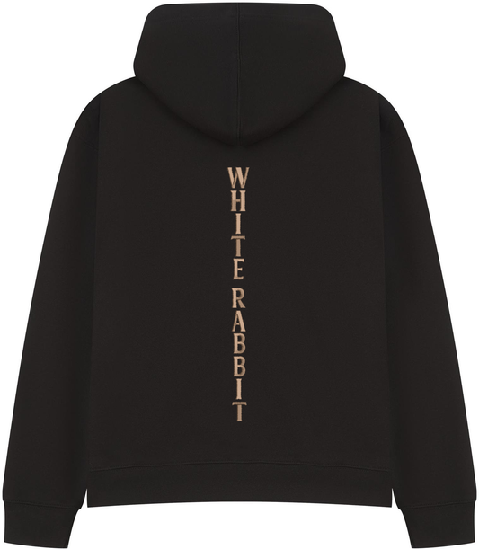 White Rabbit “Drop 008 – Dead Serious” Skull & Cross Bones Oversized Hoodie Heavyweight White Rabbit