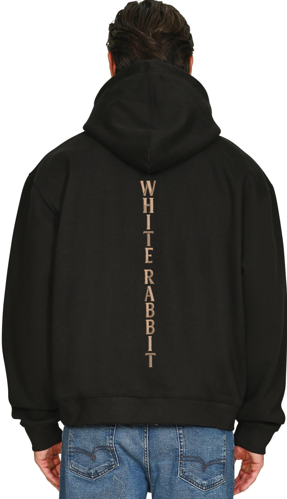 White Rabbit “Drop 008 – Dead Serious” Skull & Cross Bones Oversized Hoodie Heavyweight