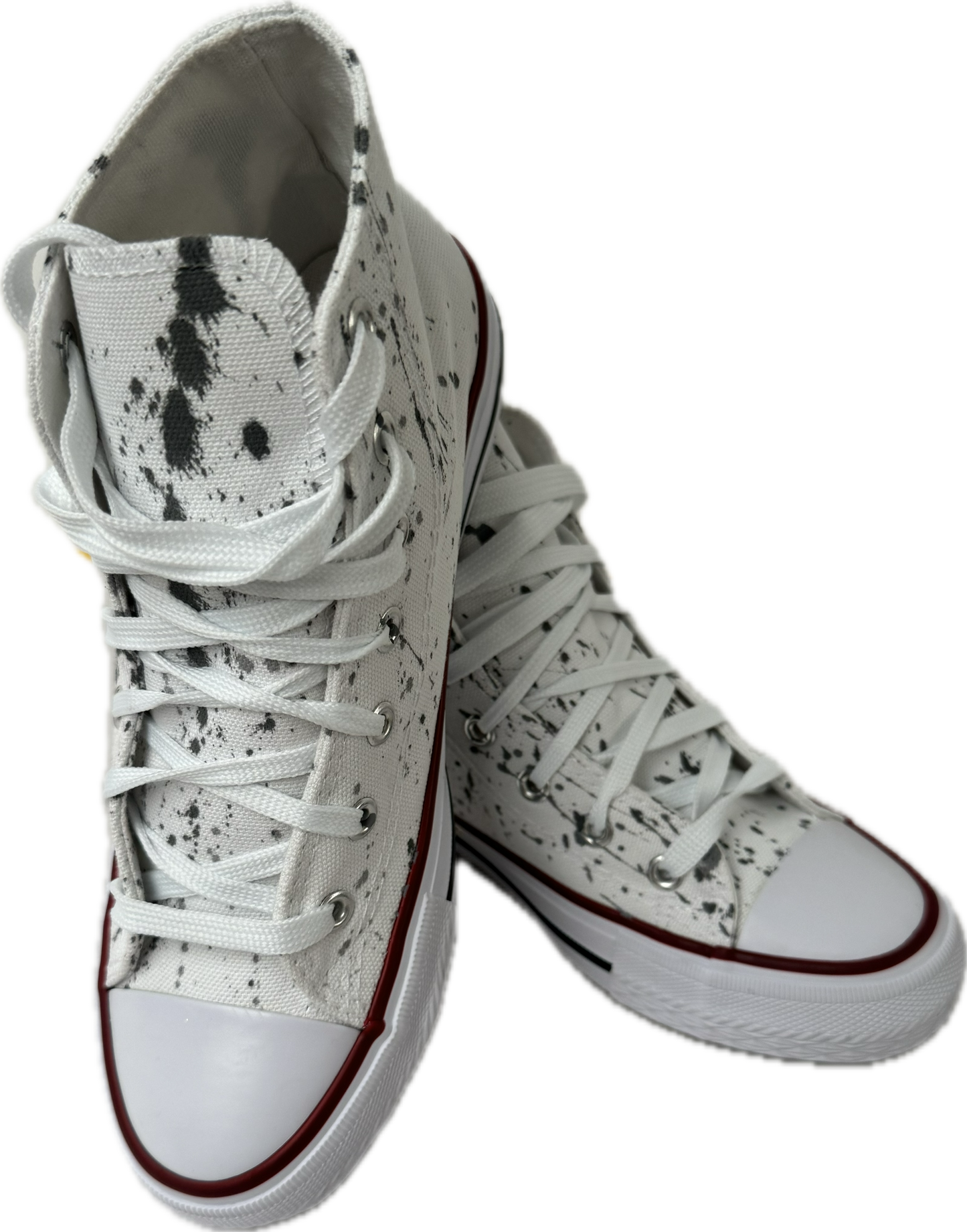 Northeast Fashion House Graffiti Baseball Canvas Boots Grey.