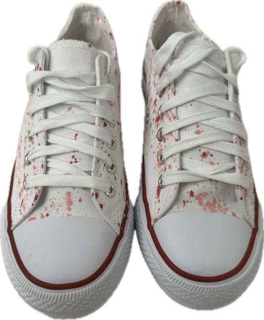 Northeast Fashion House Graffiti Baseball Canvas Shoes Pink. Northeast Fashion House