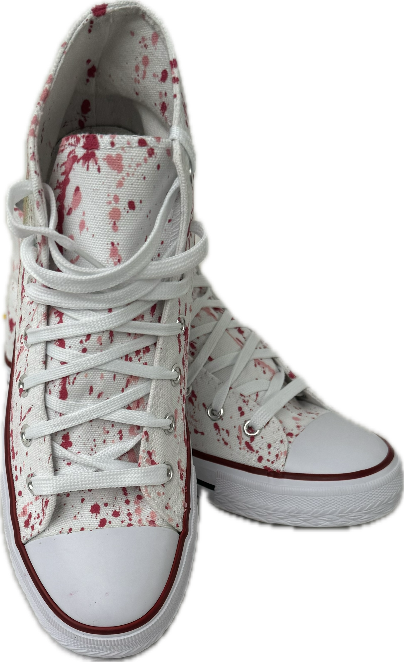 Northeast Fashion House Graffiti Baseball Canvas Boots Pink with Smiley Face.