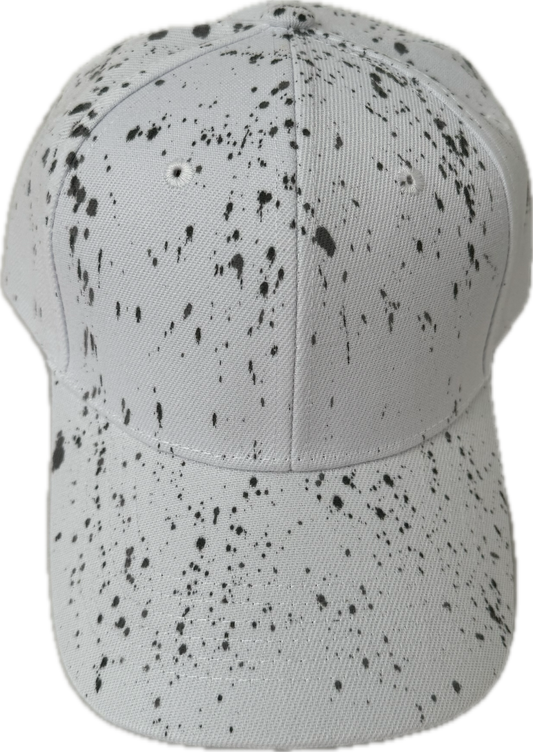 Northeast Fashion House Graffiti Baseball Cap grey paint splash’s. Northeast Fashion House