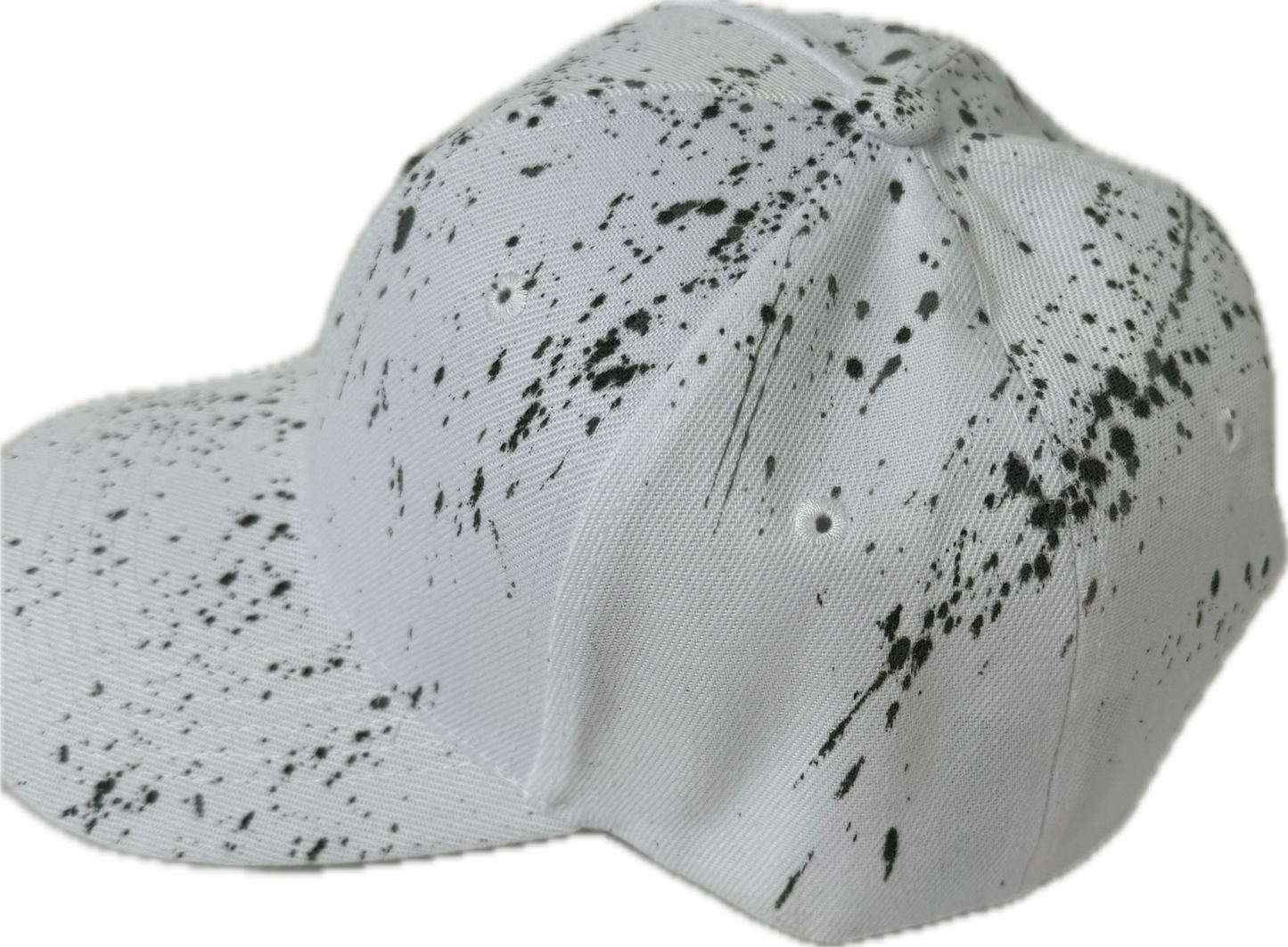 Northeast Fashion House Graffiti Baseball Cap grey paint splash’s.