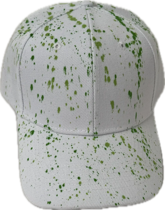 Northeast Fashion House Graffiti Baseball Cap Green splashes. Northeast Fashion House