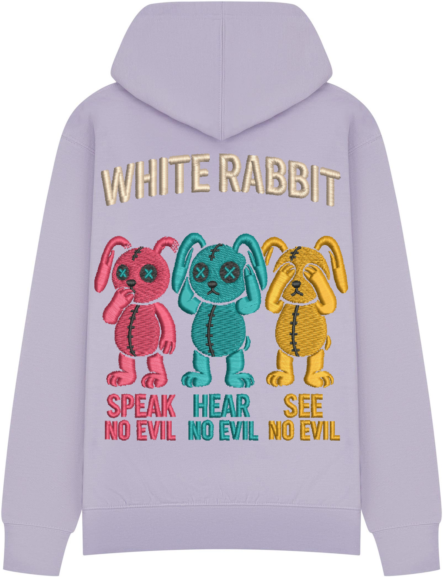 White Rabbit – See No Evil Hoodie Grey
