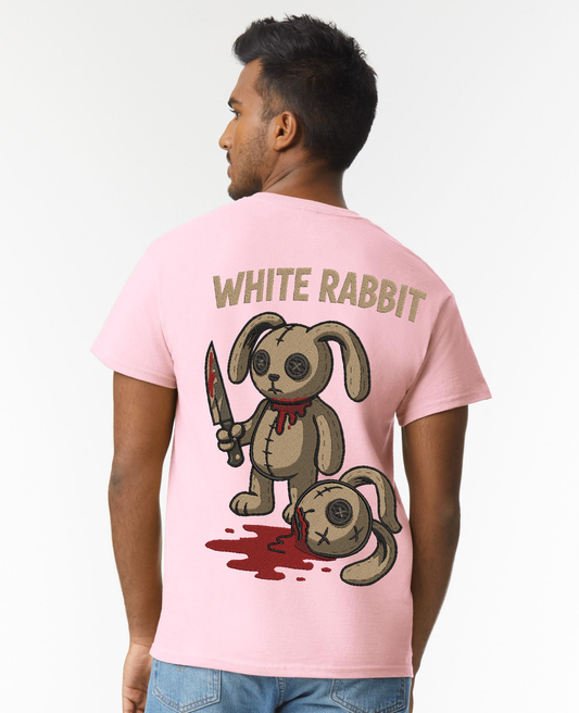 White Rabbit “Killer Stitch” Graphic T-Shirt – Pink