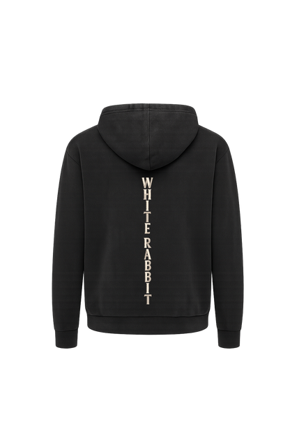 Loyal & Lethal Dog Acid-Wash Hoodie — Washed Black