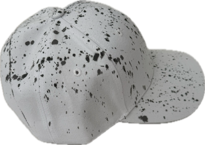 Northeast Fashion House Graffiti Baseball Cap grey paint splash’s.