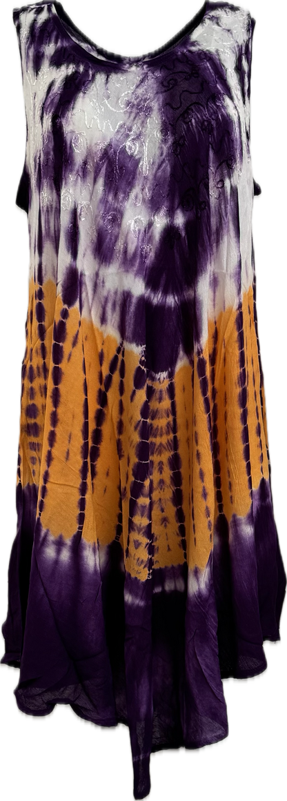 Northeast Fashion House  Beachwear Dresses  Purple and Yellow Tie Dye £12 or 2 For £20