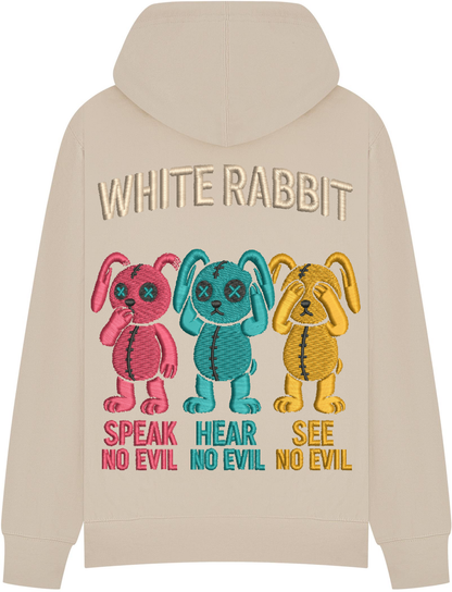 White Rabbit – See No Evil Hoodie Beige