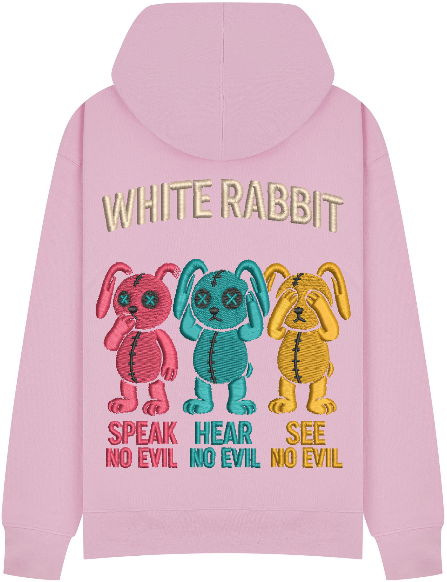 White Rabbit – See No Evil Hoodie Beige