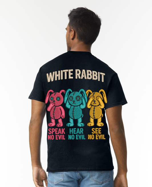 White Rabbit – No Evil Tee Black