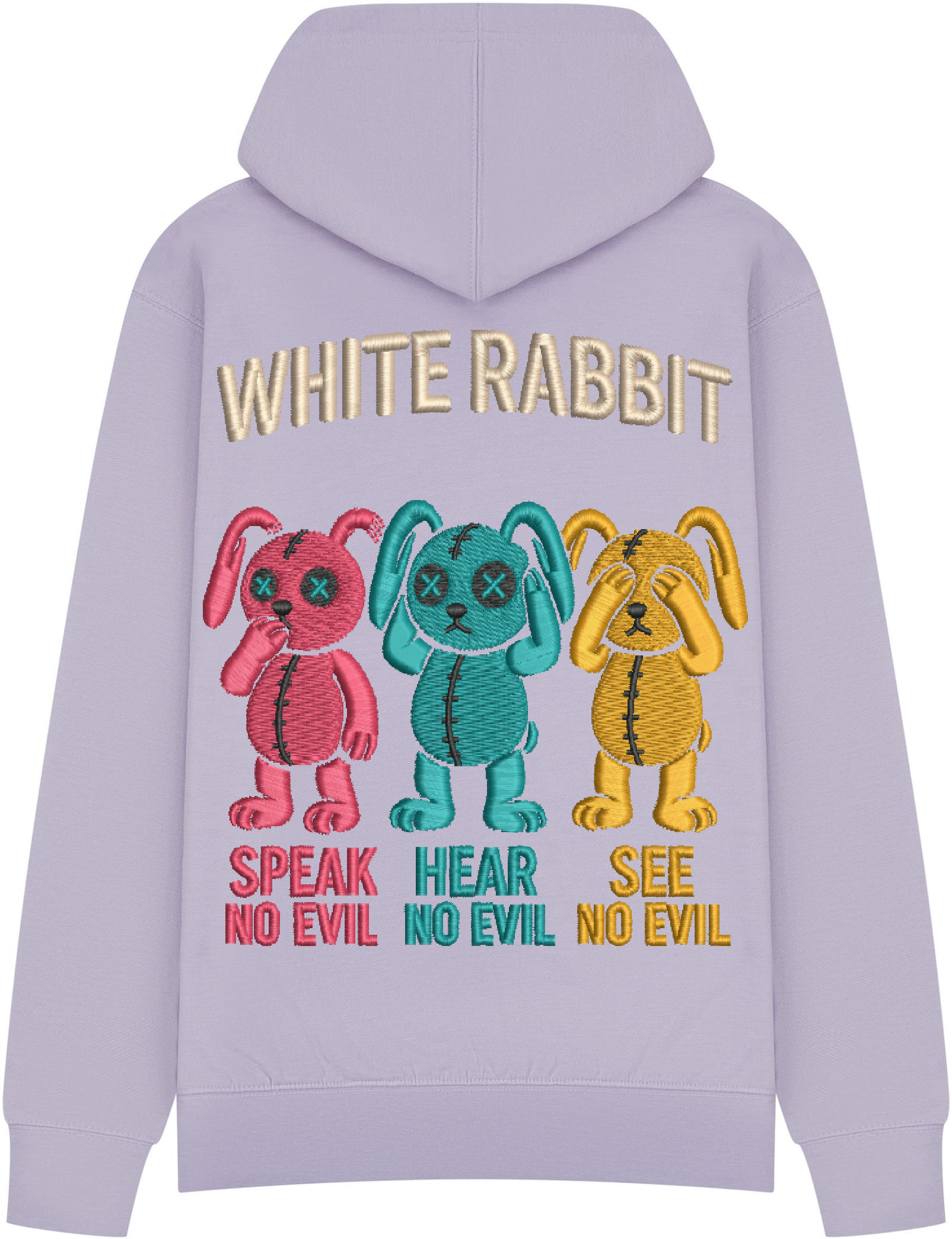 SEE NO EVIL リブブルゾン White Rabbit – See No Evil Hoodie Grey – Northeast Fashion House