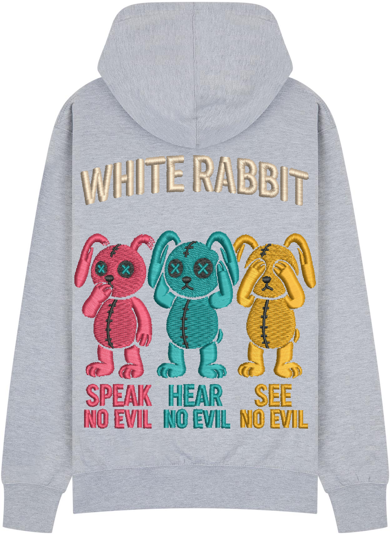 White Rabbit – See No Evil Hoodie Beige